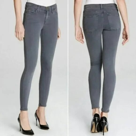 Current/Elliott THE STILETTO SKINNY JEAN gray ankle length - Picture 1 of 11